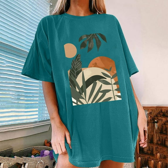 CaiJunJia T Shirts for Women Graphic,T Shirts Short Sleeve Crew Neck Tees for Women Trendy Lightweight Soft Casual Summer Tops Clothes 2024