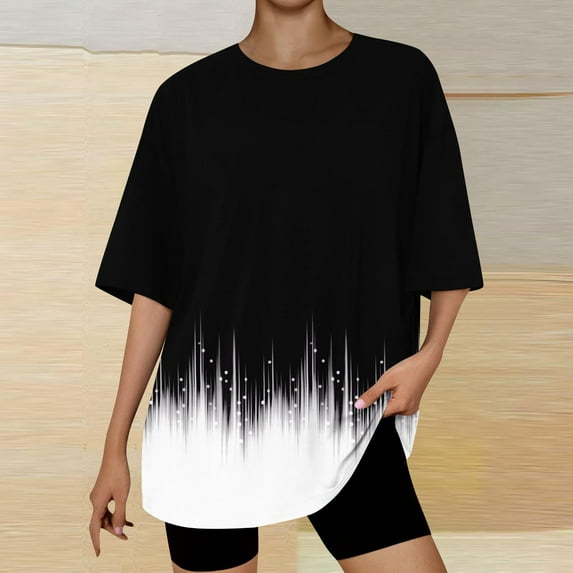 CaiJunJia T Shirts for Women Graphic,Womens Workout T Shirts Athletic Plus Size Tops Summer Trendy Clothes 2024 Short Sleeve Spring Tee