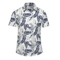 thumbnail image 1 of CaiJunJia Tops Men's Hawaiian Shirt Short Sleeve Funny Printed Casual Button Down Aloha Shirts, 1 of 2