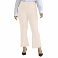thumbnail image 1 of CaiJunJia Women's Plus Size Dress Pants,Slimming Panel Stretch Business Casual Formal Pants with Pockets, 1 of 6