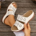 thumbnail image 1 of CaiJunJia Womens Sandals, Platform Sandals Women Comfortable Wide Width Summer Vacation Beach Sandals Slides for Women, 1 of 8