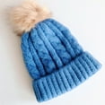 thumbnail image 1 of CaiJunJia Womens Winter Beanie Hat, Warm Fleece Lined Knitted Soft Ski Cuff Cap with Pom Pom, 1 of 2