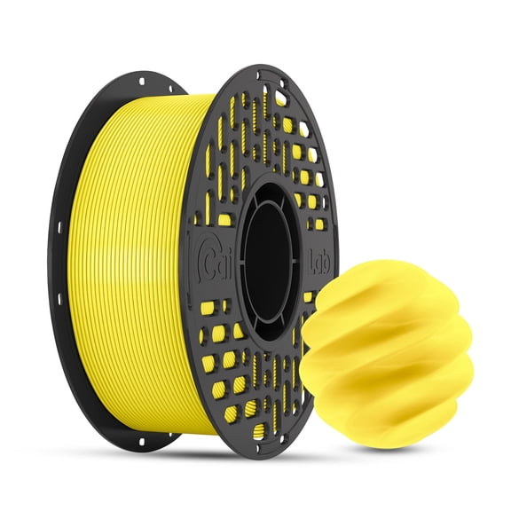 CaiLab ABS 3D Printer Filament 1.75mm, 1kg Spool, High Strength & Heat Resistant, Compatible with Most FDM Printers,yellow