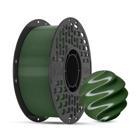 CaiLab PETG 3D Printer Filament 1.75mm, High Strength, High Temp Resistance, Low Shrinkage, For Functional Parts & High-Speed FDM Printing, 1KG Spool, Hunter Green