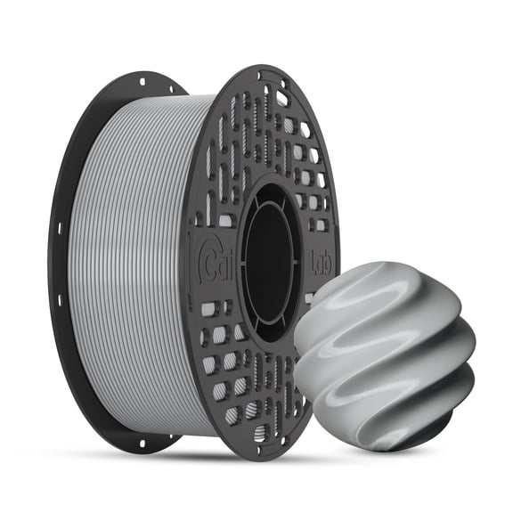 CaiLab PETG 3D Printer Filament 1.75mm, High Strength, High Temp Resistance, Low Shrinkage, For Functional Parts & High-Speed FDM Printing, 1KG Spool, Light Gray