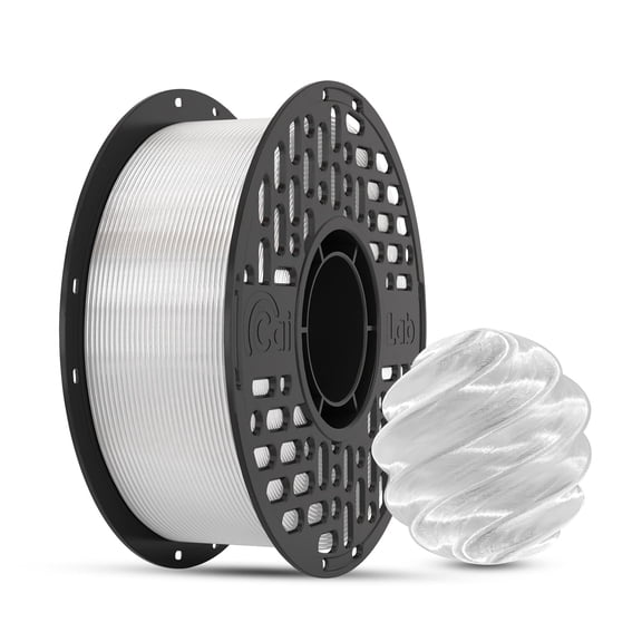 CaiLab PETG 3D Printer Filament 1.75mm, High Strength, High Temp Resistance, Low Shrinkage, For Functional Parts & High-Speed FDM Printing, 1KG Spool, Translucent
