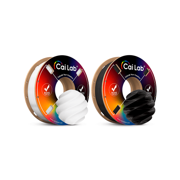 CaiLab PLA+ 3D Printer Filament 2 Pack for FDM 3D Print Printing Materials, 7 oz(200g) Per Spool, 1.75mm Diameter