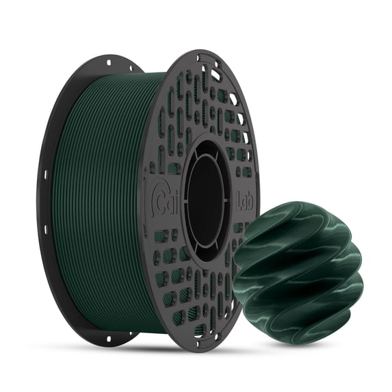 CaiLab PLA+ 3D Printer Filament Fast FDM Printing PLA Low Warping 1.75mm diameter Accuracy +/- 0.02mm Works with Bambu Lab 2.2lbs(1KG) Spool Hunter Green