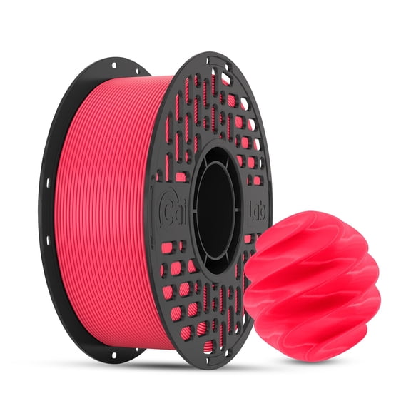 CaiLab PLA+ 3D Printer Filament Fast FDM Printing PLA Low Warping 1.75mm diameter Accuracy +/- 0.02mm Works with Bambu Lab 2.2lbs(1KG) Spool Red