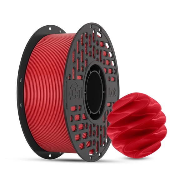 CaiLab PLA+ 3D Printer Filament Fast FDM Printing PLA Low Warping 1.75mm diameter Accuracy +/- 0.02mm Works with Bambu Lab 2.2lbs(1KG) Spool Ruby