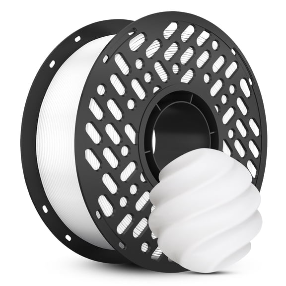 CaiLab PLA+ 3D Printer Filament Fast FDM Printing PLA Low Warping 1.75mm diameter Accuracy +/- 0.02mm Works with Bambu Lab 2.2lbs(1KG) Spool White