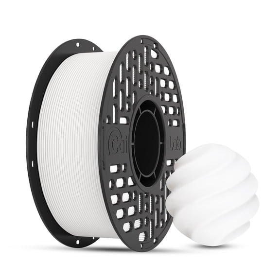 CaiLab PLA+ 3D Printer Filament Fast FDM Printing PLA Low Warping 1.75mm diameter Accuracy +/- 0.02mm Works with Bambu Lab 2.2lbs(1KG) Spool White