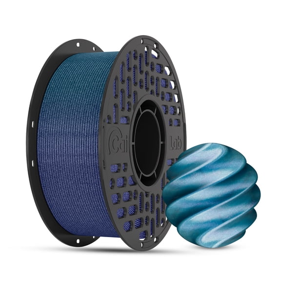 CaiLab PLA Chameleon 3D Printer Filament 1.75mm, Shimmer Finish, 1kg (2.2 lb) Spool – Blue&Purple&Gold