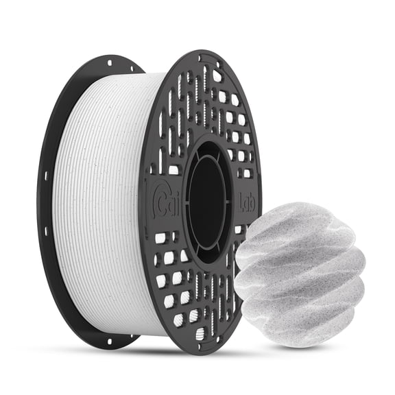CaiLab PLA Marble 3D Printer Filament 1.75mm, 1kg (2.2 lb) Spool – Marble White