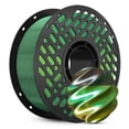 thumbnail image 1 of CaiLab Tri-Color PLA Silk 3D Printer Filament, 1.75mm, for Bambu FDM Printing, 2.2lbs(1KG) Spool,Green&Gold&Black, 1 of 1