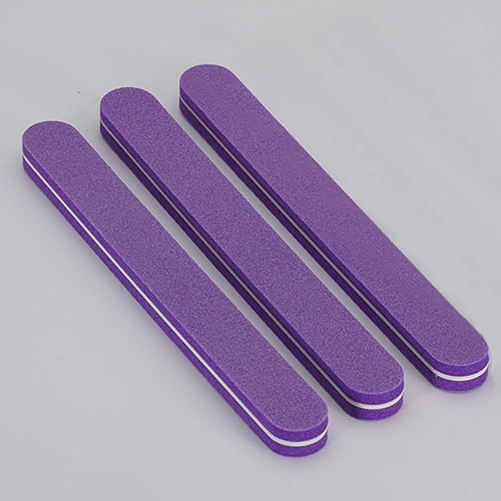 CaiQue, Round Shaped 100/180 Double Sided Sponge Nail File and Buffer ...