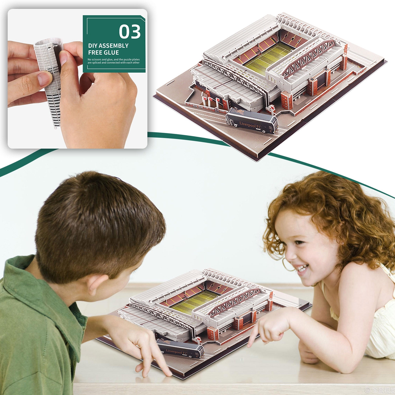 CaiTeLin 2024 Black and Friday and Clearance 3D Puzzle Soccer Club