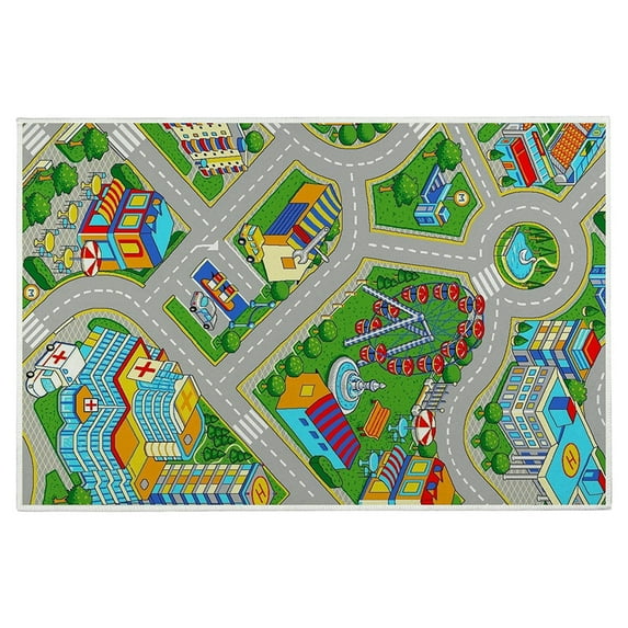 CaiTeLin Baby Play Mat Non-slip Crawling Carpet Polyester Road Rug Washable Rectangular Kids Rug for Bedroom Living Room Road Rug Kids Rug Crawling Carpet Doorm,Wall Art