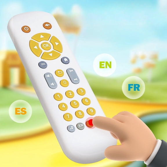 CaiTeLin Baby TV Simulation Remote Control Children TV Remote Control Music Learning Early Education Puzzle Baby Toys Toy