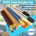 CaiTeLin Black and Friday Home Deals 2024 25PCS Watercolor Oil Paint Brushes Set DIY Drawing