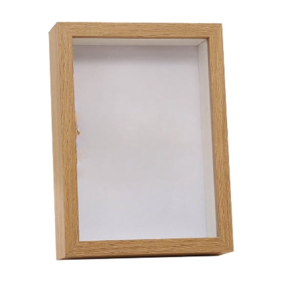 CaiTeLin Box Frame 6X4IN, Box Picture Frame Display Case, Bouquet Photos Keepsakes Medals Framed Display for Home, Desk, Shelf, Wall, Daily Memory and Interior Decor Gift