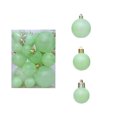 thumbnail image 1 of CaiTeLin Christmas Ornaments Balls, 24 Pack Macaron Colored Christmas Tree Decor, Festive Hanging Orbs for Holiday Parties, Mixed Color Assortment, Green, 1 of 6