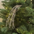 thumbnail image 1 of CaiTeLin Christmas Tree Pick, Glitter Tassel Branch, Wheat Ear Decoration, Floral Spray Accent, Sparkling Tree Trimming for Holiday Decor and Seasonal Displays, Rose Gold, 1 of 6