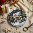 thumbnail image 1 of CaiTeLin Christmas forest Snow House Hand Embroidery Diy Handmades Fabric Material Kit Creatives Needlework Embroidery, 1 of 1