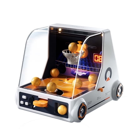 CaiTeLin Desktop Basketball Game, Mini Basketball Hoop Set, Electric Charging Version, Small Sports Toy, for Office and Home Entertainment, Fun Shooting Game