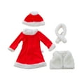 thumbnail image 1 of CaiTeLin Doll Christmas Dress, 18 Inch Fashion Doll Clothing, Holiday Outfit with Hat Scarf and Shawl, No Doll or Shoes Included, for Doll Collectors, Red, 1 of 6