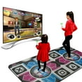 thumbnail image 1 of CaiTeLin Double User Dance Mats Non-Slip Dance Step Pads Sense Game English for PC TV Toy, 1 of 6