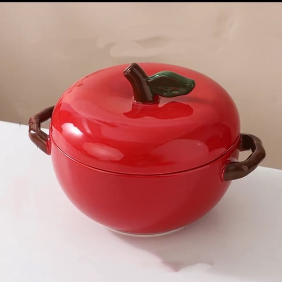 CaiTeLin Fruit-shaped Bowl Ceramic Candy Dish, Decorative Serving Bowl for Kitchen Table, Cute Tabletop Centerpiece for Home, Dining Room, Party, Wedding, Buffet, Snack Storage Use