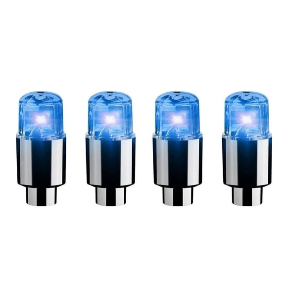 CaiTeLin LED Wheel Light Waterproof Luminous Caps, Car Tire Valve Caps with Vibration Activated, Auto Exterior Accessory for Vehicle, Truck, SUV, Motorcycle, Night Driving Safety