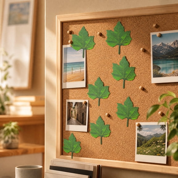 CaiTeLin Maple Leaf Memo Pad, Cute Sticky Notes with Strong Adhesive and Thick Paper Quality, Office Home School Desk Table Decor for Desk, Table, Home, Office
