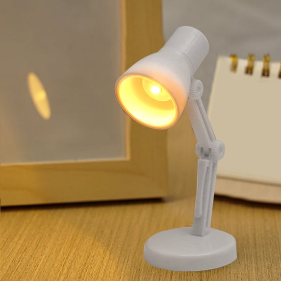 CaiTeLin Mini Small Desk Lamp LED Folding Portable Small Night Light Magnetic Warm Color Eye-care Reading Desk Lamp with Clips,Wedding Planner