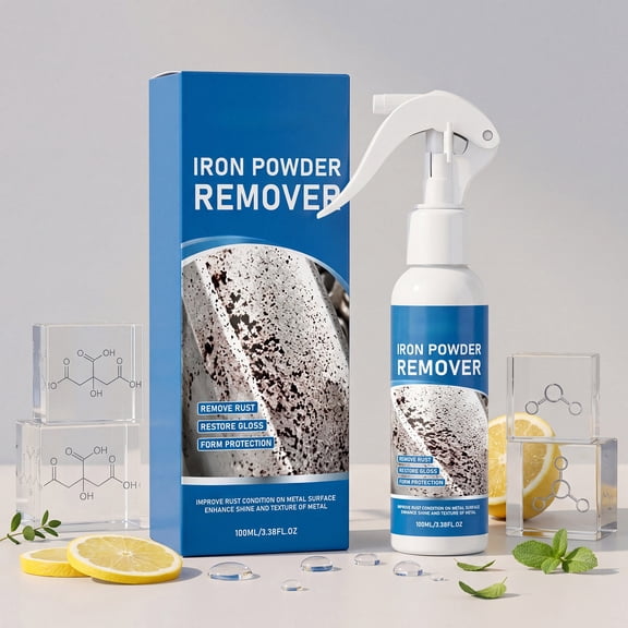 CaiTeLin Multi-functional Rust Removal Spray 3.4 fl oz, Metal Rust Dissolver Cleaner for Iron, Steel, Chrome, Home, Garage, Kitchen, Outdoor, Tool, Vehicle, Daily Maintenance, Restoration