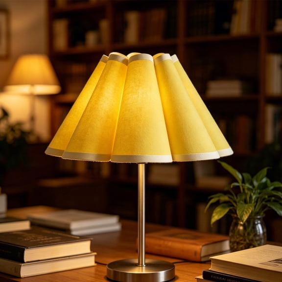 CaiTeLin Petal-shaped Flower Lampshade with Detachable Cover, Shading Accessory for Warm Decorative Table Lamp, Light Fixture for Home, Bedroom, Living Room, Desk, Bedside Decor