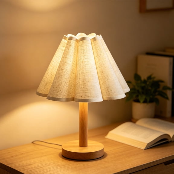 CaiTeLin Petal-shaped Flower Lampshade with Detachable Cover, Shading Accessory for Warm Decorative Table Lamp, Light Fixture for Home, Bedroom, Living Room, Desk, Bedside Decor