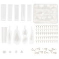 thumbnail image 1 of CaiTeLin Resin Mold Kit, 125 Pcs DIY Jewelry Making Supplies with Pendant Molds and Connectors, Epoxy Craft Tools for Creative Art Projects, 1 of 8