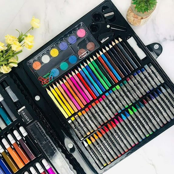 CaiTeLin Children's Color Pen Set 150pc Watercolor Brush Board Set Painting Set Gift 10ML Toy