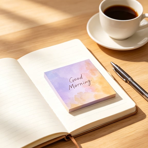 CaiTeLin Square Sticky Notes, Cute Colorful Memo Pad with Strong Adhesive and Thick Paper Quality, Office Home School Desk Table Decor for Desk, Table, Home, Office