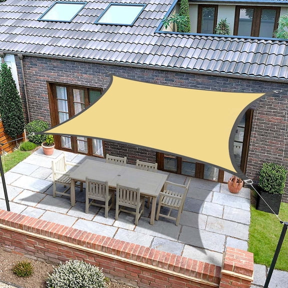 CaiTeLin Sun Protection Triangular Shade, Garden Swimming Pool UV Cloth, Anti UV Shade Tarpaulin, Outdoor Patio Canopy Cover for Deck, Yard, Lawn, Backyard Pool Use