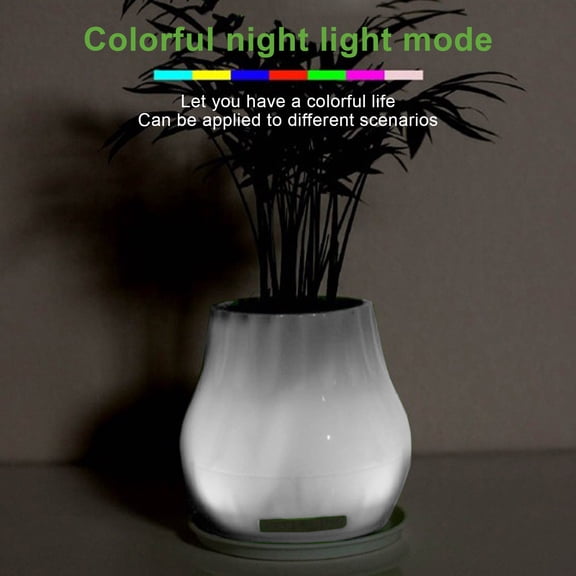 CaiTeLin USB Bluetooth Speaker with 360°HD Stereo Sound, Wireless Flower Pot Office Decoration, Portable Mini Audio Player For Desk Home Bedroom Living Room Tabletop