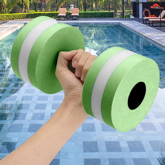 CaiTeLin Water Aerobics Dumbbells, EVA Aquatic Barbell Fitness Equipment, Aqua Pool Exercise Hand Weight for Swimming, Gym, Home, Outdoor, Daily Workout, Physical Training and Therapy