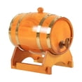 thumbnail image 1 of CaiTeLin Wooden Wine Barrel Decor, Home Decorative Beer Keg Storage Container Vessel, Rustic Accent for Bar Kitchen Party Table Mantle Shelf Window Indoor Seasonal Holiday Display, 1 of 6