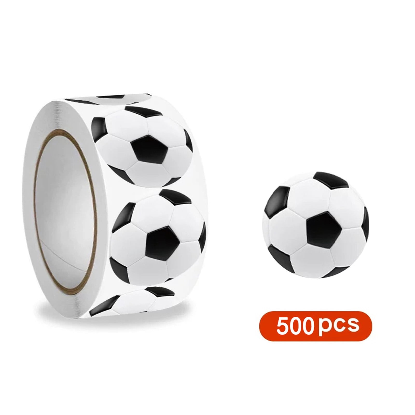 CaiYueKe 500 Pcs 1 Inch Sports Ball Stickers Waterproof Vinyl ...