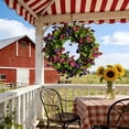 thumbnail image 1 of CaiYueKe Artificial Flower Wreath for Home Decor, Front Door Hanging Wall Decoration, Spring Summer Wedding Party Garden Outdoor Indoor Decorative Wreath, 1 of 6