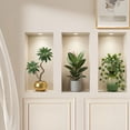 thumbnail image 1 of CaiYueKe Artificial Green Plant Potted Plant Vinyl Sticker Removable Wall Decal Waterproof Adhesive For Home Office Decor Farmhouse Tropical Foliage Leaf Themed Art, 1 of 5