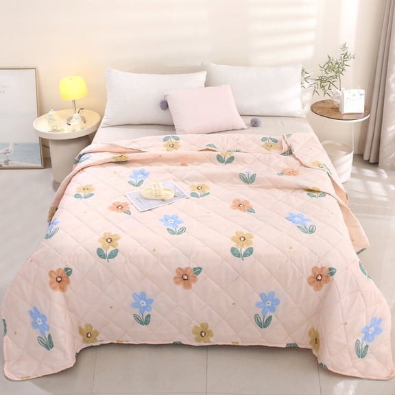 CaiYueKe Cooling Blanket for Hot Sleepers, Double Sided Ice Silk Comforter, Summer Lightweight Air Conditioning Quilt, Breathable Soft Chilling Bed Cover for Adults, Temperature Regulating Bedding