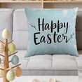 thumbnail image 1 of CaiYueKe Easter Spring Decorative Pillow Cover Floral Bunny Rabbit Home Decor Throw Cushion Case Seasonal Holiday Living Room Bedroom Sofa Accent Pillow, 1 of 7